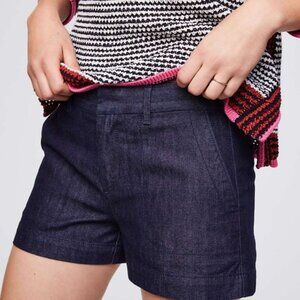 NWT ~ ANN TAYLOR LOFT DARK DENIM SHORTS ~ SIZE 30/10